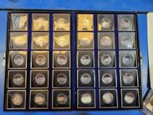 National Riflemen's Coin Collection Solid Fine Silver Proof Condition 30 coins