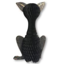 Vintage Beistle Black Cat Accordion Tissue Halloween Decoration