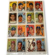 32 Assorted 1950's Baseball Trading Cards