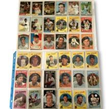 Assorted 1959, 1961 Topps Baseball Trading  Cards Plus Bonus 1970s Johnny Bench Etc.