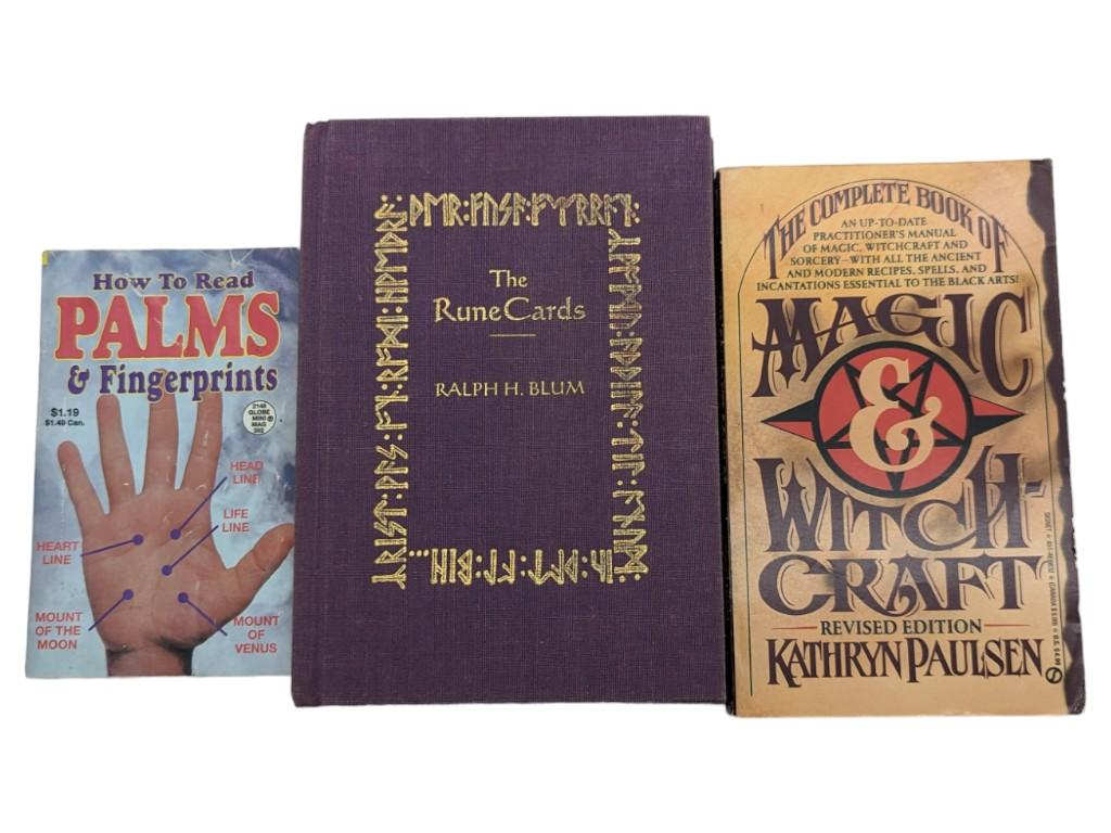 Lot of 3 Mystic Books - Ralph H. Blum, Kathryn Paulsen, etc.