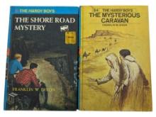2 Hardy Boys Books by Dixon - #6 "The Shore Road Mystery" & #54 "The Mysterious Caravan