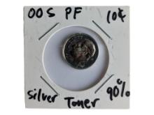 2000-S Roosevelt Dime - Toned