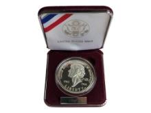 1993 Thomas Jefferson 250th Anniv. Commem Silver Proof $1 with Box