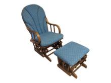 Rocking Chair with Rocking Footstool