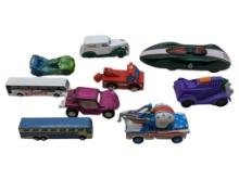 Lot of Toy Mini Cars - Disney, Krispy Kreme, Joker, etc.