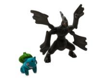Lot of 2 Pokemon Figurines - Zekrom Dragon & Bulbasaur