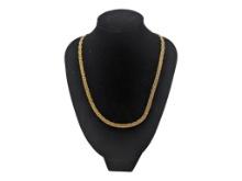Gold tone Unisex Chain Necklace