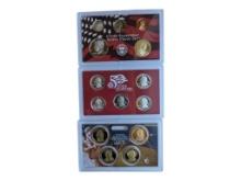 Lot of 3 - 2008 US Mint Silver Coin Sets