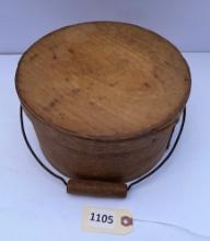 Wooden Bucket with Lid