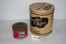 Antique Tins-French Market Coffee & Charles Chips