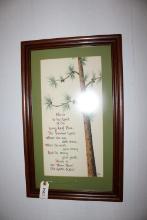 Framed Print "Long Leaf Pine"