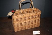 Hand woven basket, Indian arts & crafts certified, shopping basket
