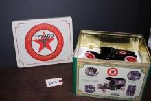 Texaco 1913 Ford Model Delivery Toy Truck in Original Tin and Original Box
