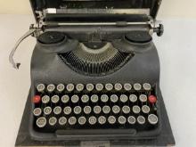 WWII GERMAN EMULSIONSWERK TYPEWRITER WITH SS RUNES KEY