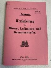 WWI AUSTRIA HUNGARY WIEN 1916 EXPLOSIVES MANUAL BOOKLET