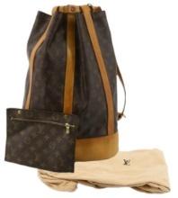Louis Vuitton Randonnee Backpack w/ Pouch/Dust Bag