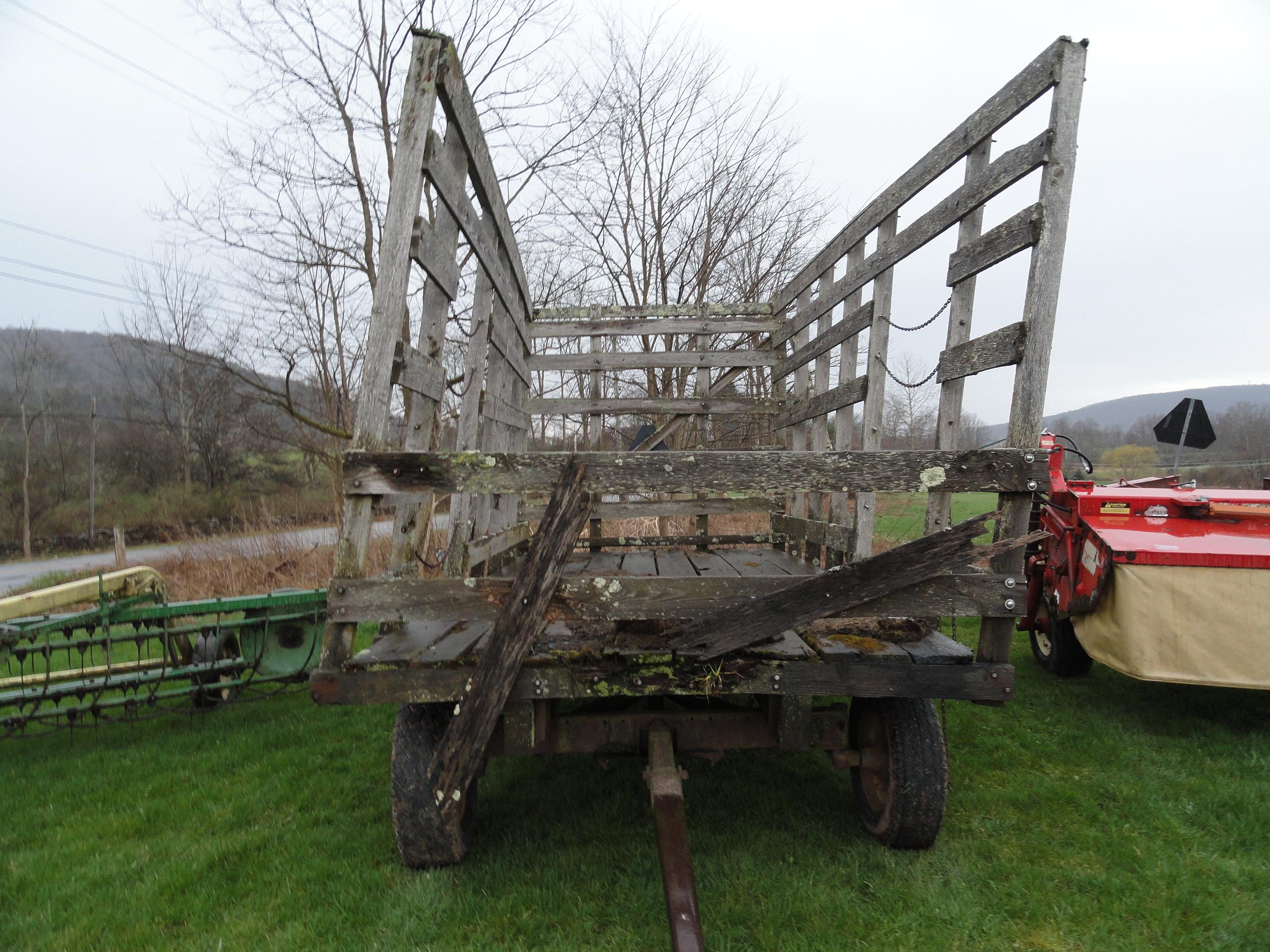 wooden haywagon