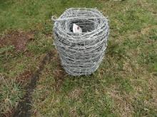 New galvanized barb wire