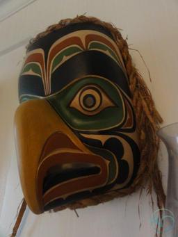 Northwest Indian signed mask