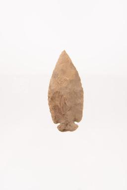 A 3-3/4" Dovetail Point Made of Brown Chert.