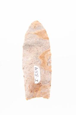 A 3-1/4" Clovis Point Made of River Cobble Chert *Partain COA*.