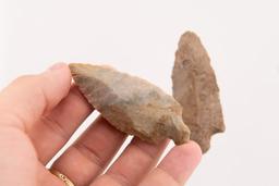 A Group of 3 Stemmed Adena Points