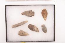 A Group of 6 Points Found in Michigan. Ex. L.V. Hamp