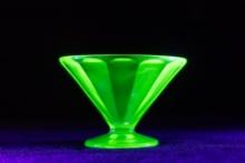 Uranium Glass Sundae Cup by Federal 1