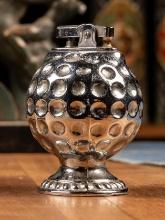 Vintage Chrome Golf Ball Table Lighter