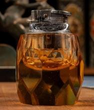 VintageTobacco Glass Gemstone Table Lighter