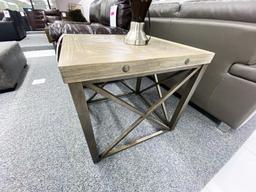 Rustic end table