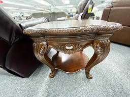 French provisional wood end table