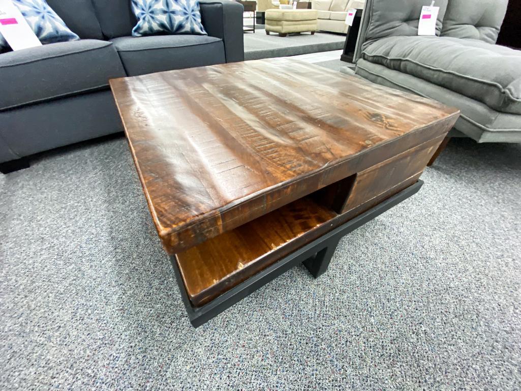 Traditional wood coffee table