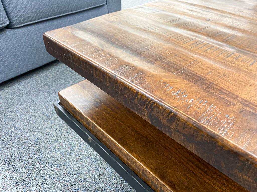 Traditional wood coffee table