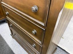 Traditional brown wood chest