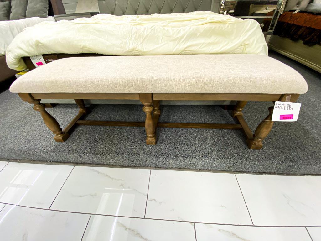 Traditional cream bench