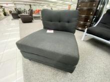 Black fabric seat