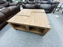 2 piece wood coffee table