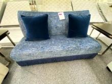 French-style blue sofa