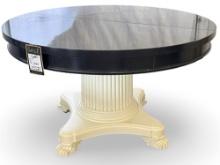 Oscar De La Renta For Century Furniture Round Dining Table With Ivory Lacquer Claw Foot Base