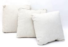 Belgian White Linen Custom Throw Pillows