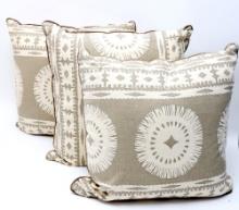 Ultra Soft Belgian Linen Beige  Throw Pillows