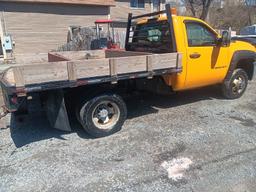 2008 Chevy Duramax 3500 single cab flat bed truck