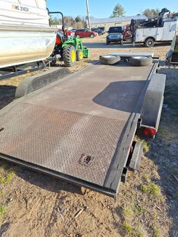 Dual axle equipment trailer