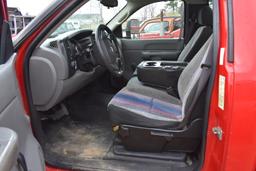 2008 Chevy 2500HD red utility truck