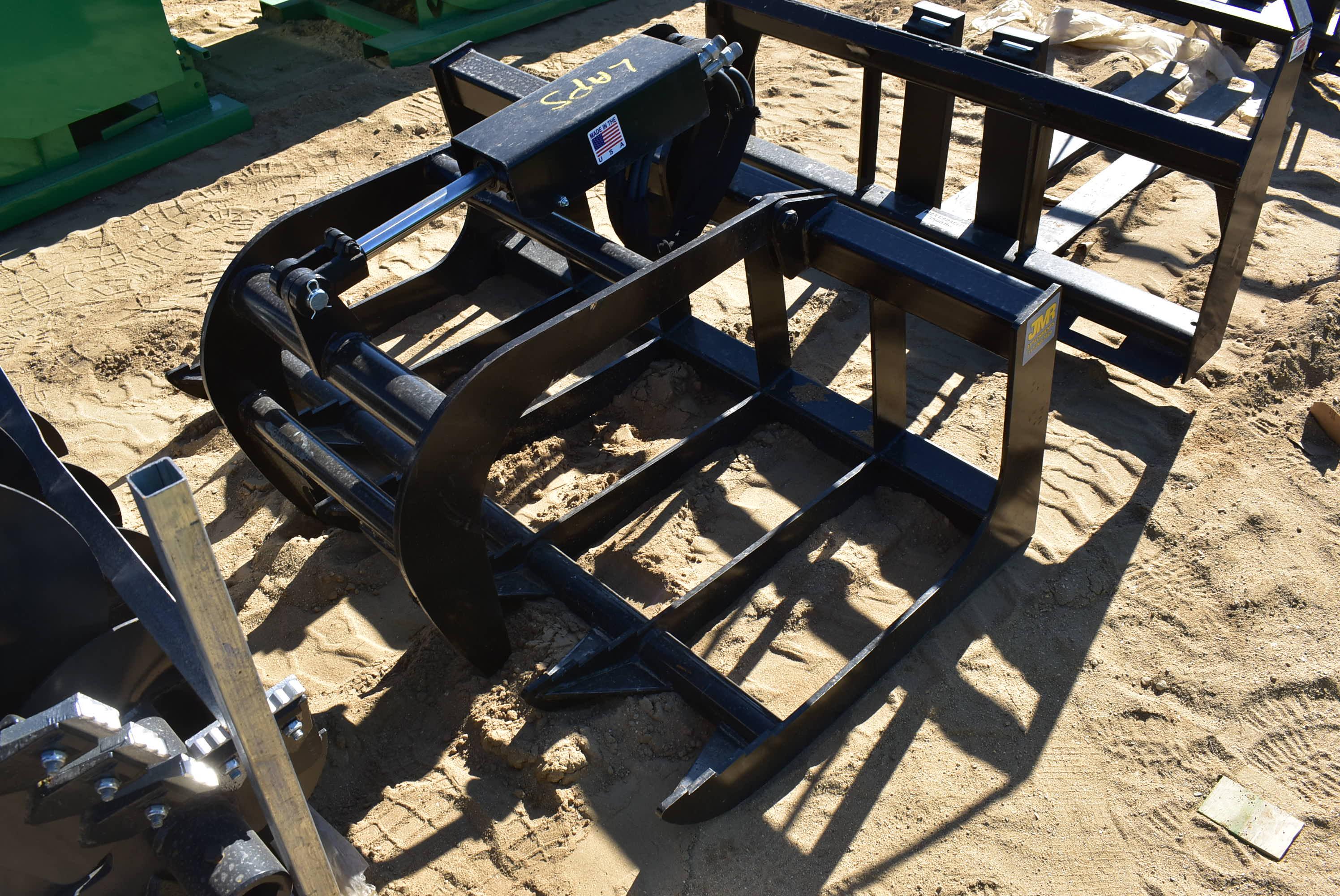 Grapple skid steer attachment