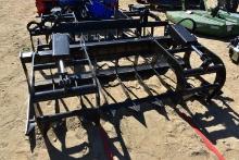 Grapple skid steer attachment