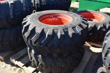 Pair of tires on Kubota rims