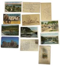 Vintage Post Cards with Stamps